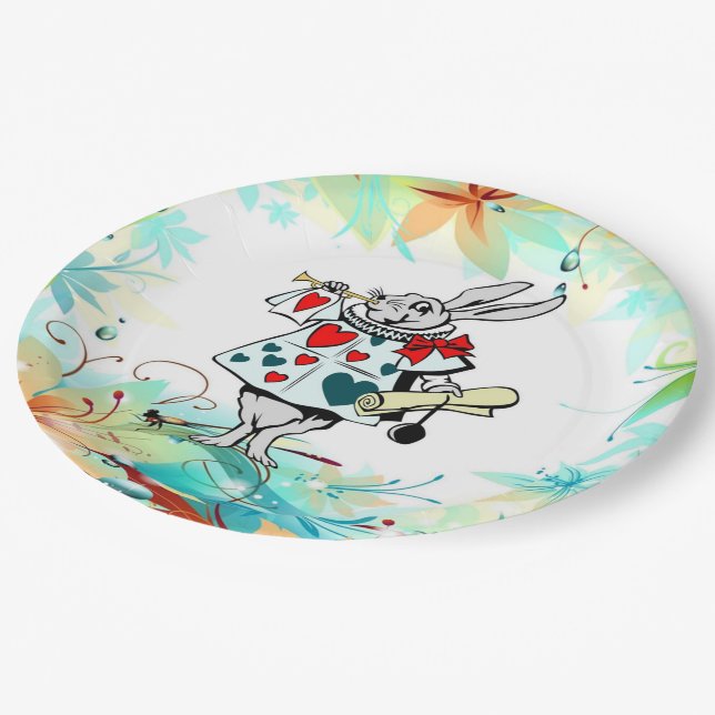 A Very Merry Unbirthday Paper Plate (Angled)