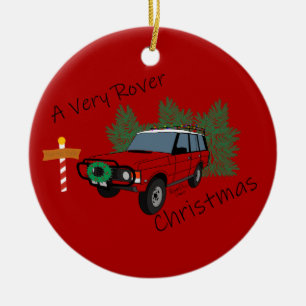 A Very Rover Christmas Ceramic Ornament