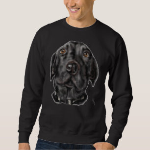 A Very Serious Black Labrador Retriever Sweatshirt