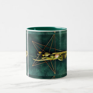 A VERY SPECIAL "CHRISTMAS STAR MUG" Two-Tone COFFEE MUG