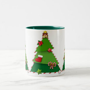 A VERY SPECIAL "CHRISTMAS TREE MUG" Two-Tone COFFEE MUG