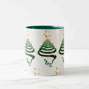 A VERY SPECIAL "CHRISTMAS TREE MUG" Two-Tone COFFEE MUG