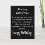 **A VERY SPECIAL MAN** ON YOUR BIRTHDAY CARD<br><div class="desc">LET ***A VERY SPECIAL MAN YOU MAY KNOW*** KNOW (LIKE YOU PROBABLY ALWAYS DO) HOW MUCH HE OR SHE MEANS TO YOU ON "HIS OR HER BIRTHDAY" THIS YEAR! AND,  THANK YOU SO MUCH FOR STOPPING BY ONE OF MY EIGHT STORES!!!!</div>