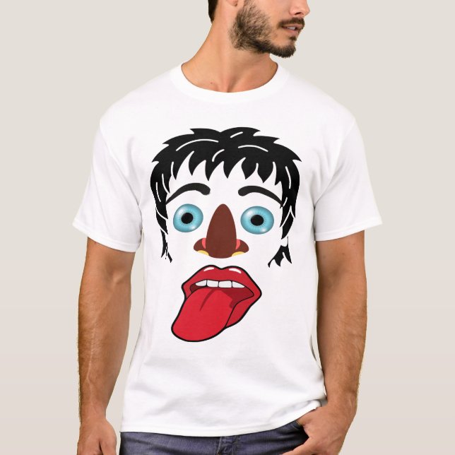 A very strange man's mask T-shirt design (Front)