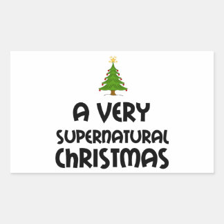 A VERY SUPERNATURAL CHRISTMAS STICKER