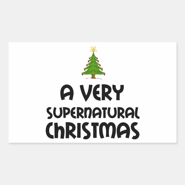 A VERY SUPERNATURAL CHRISTMAS STICKER (Front)
