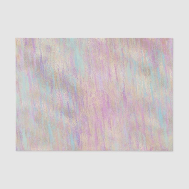 A Very Unicorn Sparkle Glitzy Gold Pink Christmas Tissue Paper (Front)