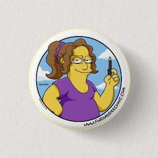 A Very Yellow Dee Homage 1 Inch Round Button