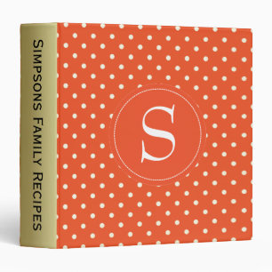 A Vibrant and Eye-Catching Tangerine Tango Orange Binder
