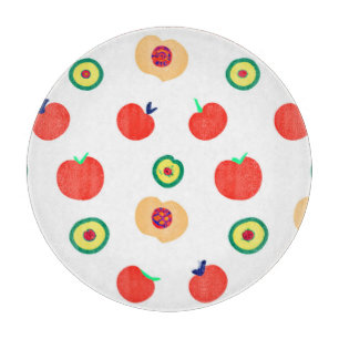 A Vibrant Apples Fruit Patterns Design Cutting Board