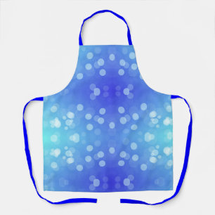 A vibrant apron featuring a blue and aqua gradient
