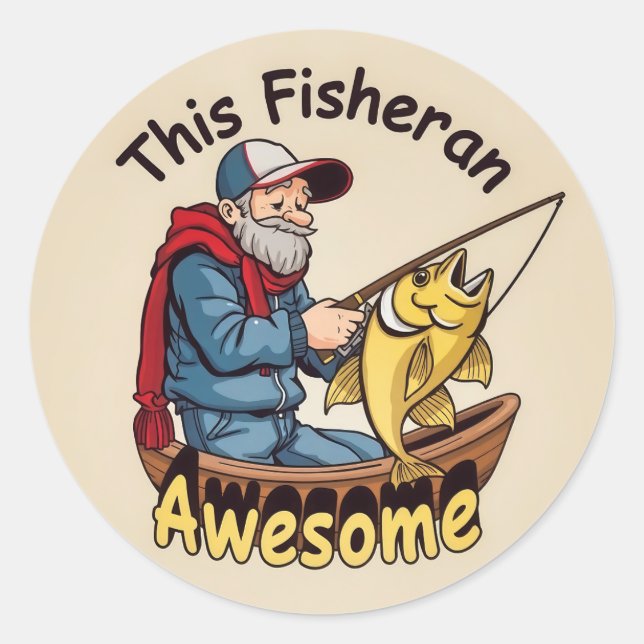 A Vibrant Aquatic Adventure Classic Round Sticker (Front)