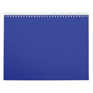 A vibrant blue backdrop with a clean white square  calendar