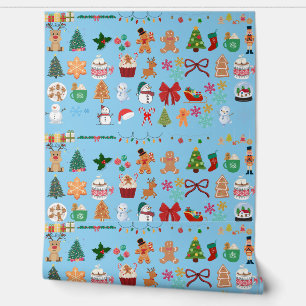 A vibrant christmas wallpaper