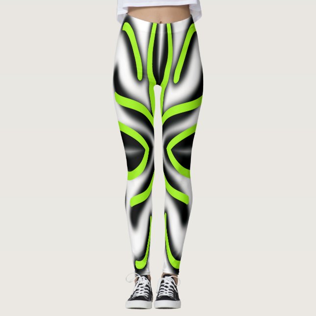 A vibrant classic pattern "Ratti_Creative_Arts" Leggings (Front)