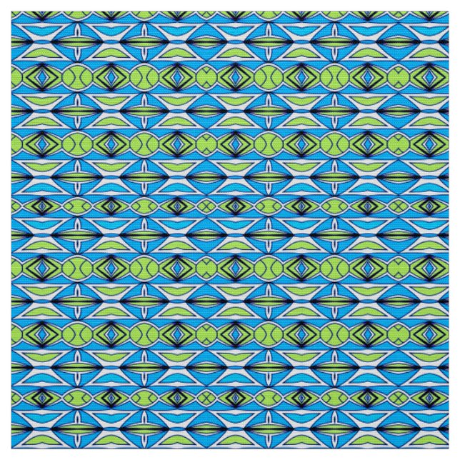 A vibrant colourful fabric print pattern design  (Swatch)