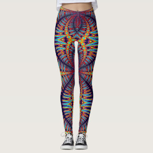 A vibrant colourful "Ratti_Creative_Arts" Leggings