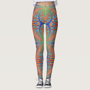 A vibrant colourful "Ratti_Creative_Arts" Leggings