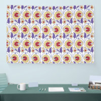 A vibrant design featuring yellow and orange creat