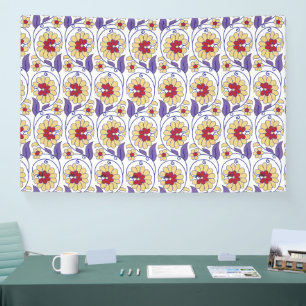 A vibrant design featuring yellow and orange creat banner