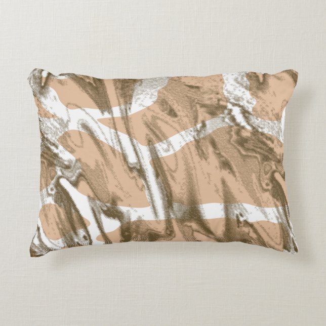 A vibrant fabric design featuring intricate floral accent pillow (Front)