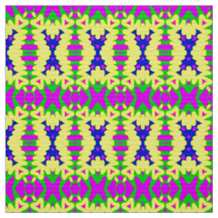 A vibrant geometric fabric print pattern design