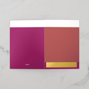 A vibrant gradient of colours transitions smoothly foil greeting card