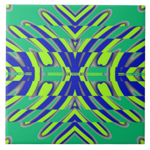 A vibrant multicolor classic pattern ceramic tile
