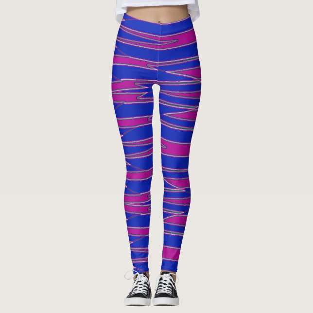A vibrant multicolor classic "Ratti_Creative_Arts" Leggings (Front)