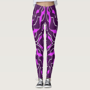 A vibrant multicolor "Ratti_Creative_Arts"   Leggings