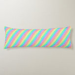 A vibrant rainbow pillow with diagonal rows<br><div class="desc">A vibrant rainbow pillow with diagonal rows of multicolored dots on a light background. The colorful pattern adds a playful and cheerful tone.</div>