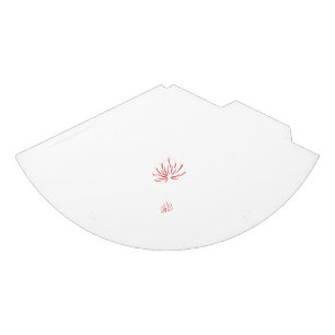 A vibrant red and black floral design featuring in party hat