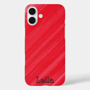 A vibrant red iPhone 16 plus case
