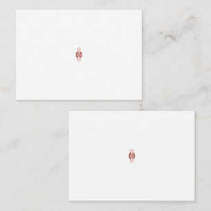 A vibrant red graphic features a creative floral d appointment card