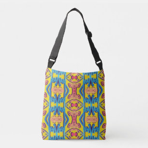 A vibrant trendy multicolor classic pattern   cros crossbody bag