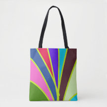 A vibrant trendy multicolor seamless pattern  tote