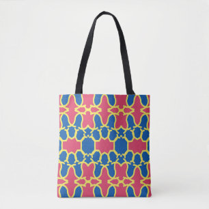 A vibrant trendy multicolor seamless pattern  tote bag