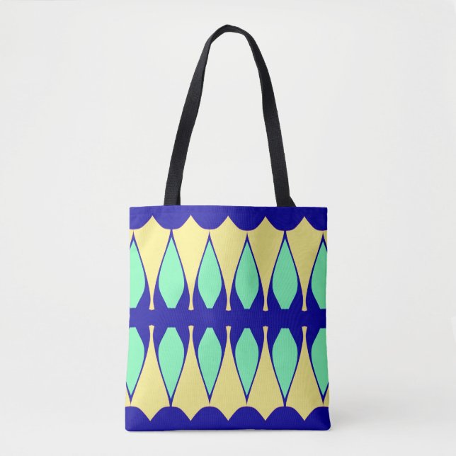 A vibrant trendy multiple colour classic design  t tote bag (Front)
