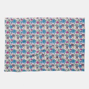 A vibrant watercolor seamless pattern featuring co kitchen towel