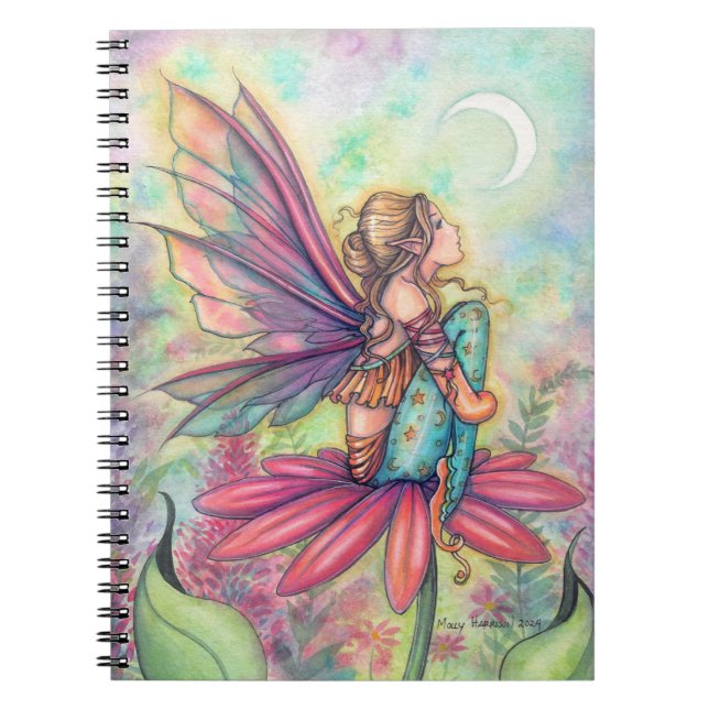 A Vibrant World Fairy Fantasy Watercolor Art Notebook (Front)