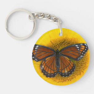 A Viceroy Butterfly   Limenitis Archippus Keychain