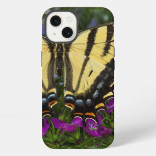 A Viceroy Butterfly on Dark Pink Flowers iPhone 13 Case