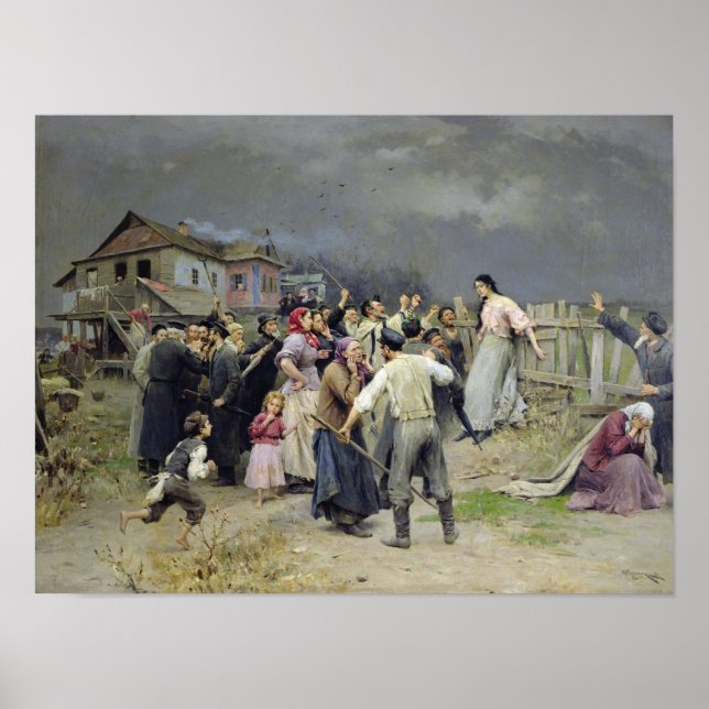 A victim of fanaticism, 1899 poster (Front)