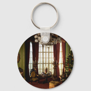 A Victorian Christmas - Customizable Keychain