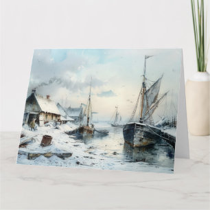 A Victorian Winter's Peace: Christmas Greetings Card