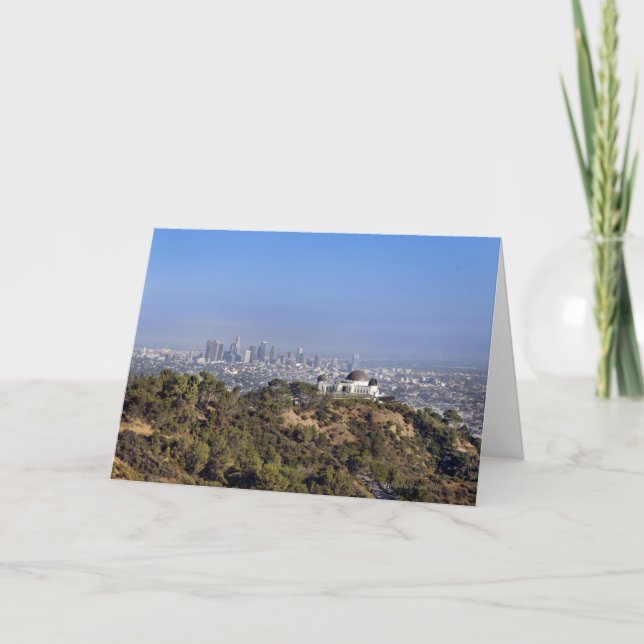 A view from a hiking trail in Griffith Park Card (Front)