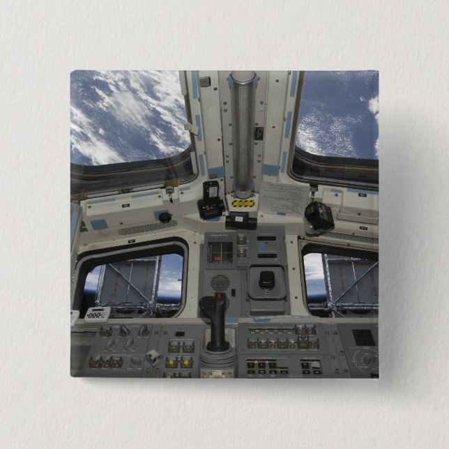 A view from inside the flight deck 2 inch square button (Front)