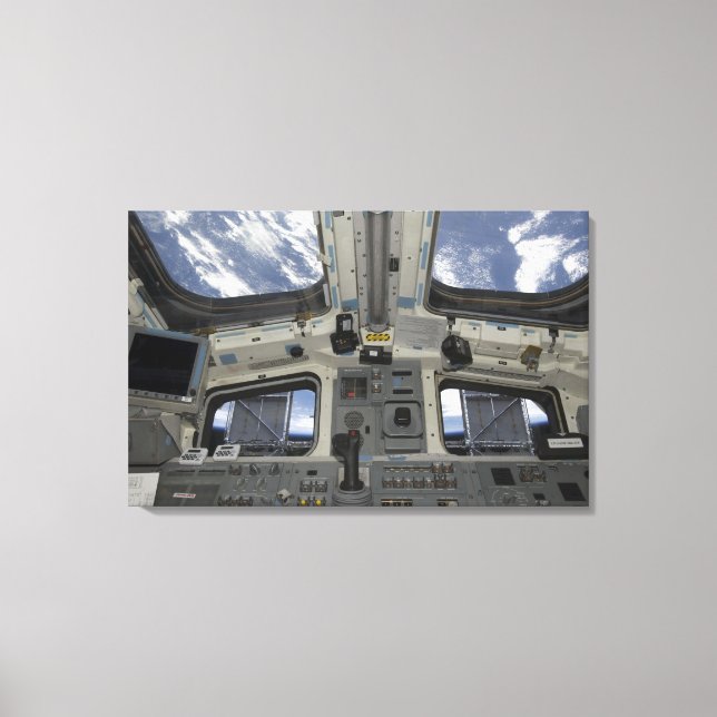A view from inside the flight deck canvas print (Front)