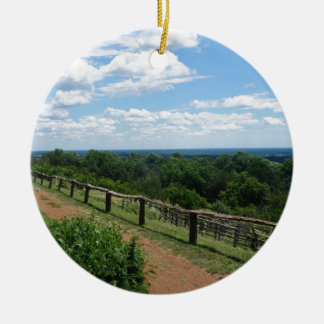A View From Monticello Ceramic Ornament