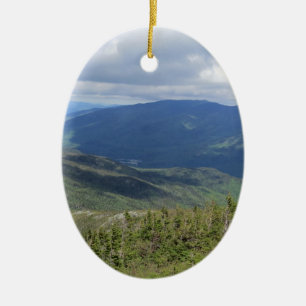 A view from Mt Washington Ceramic Ornament